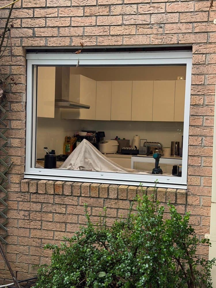 Kitchen Sliding Window, Brick House