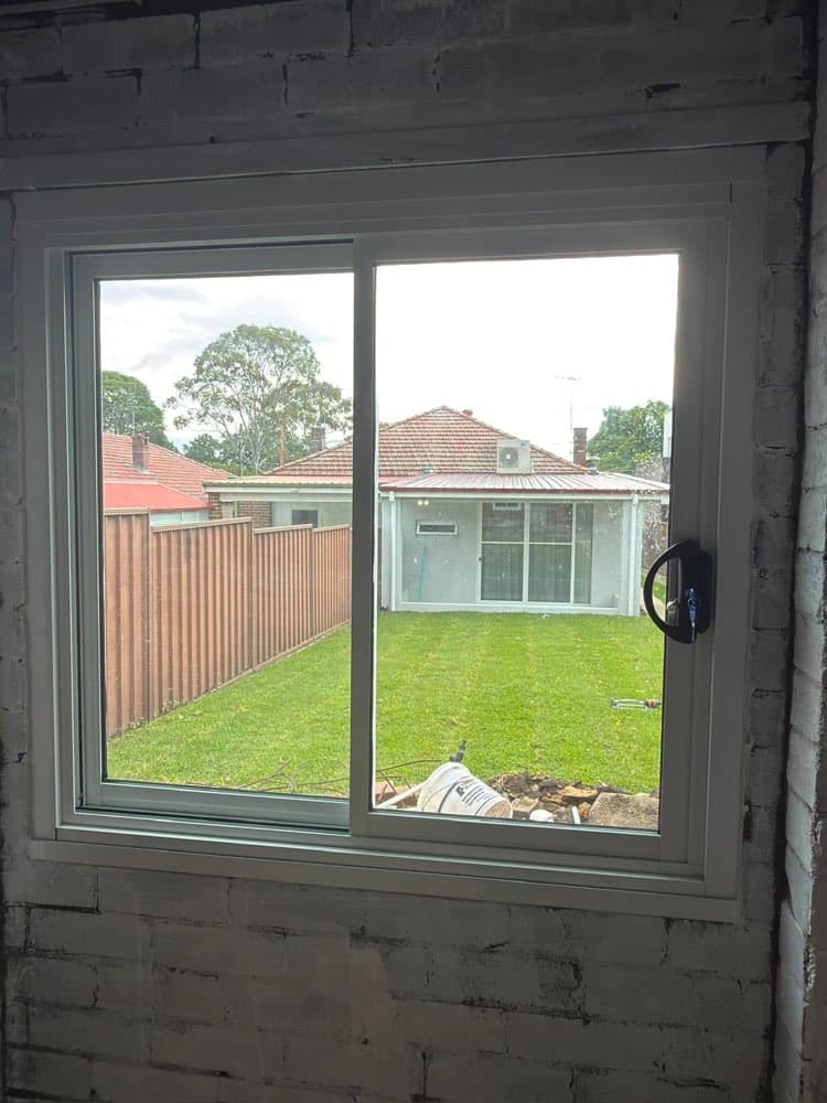 Slider Window, Breeze-Block Brick House
