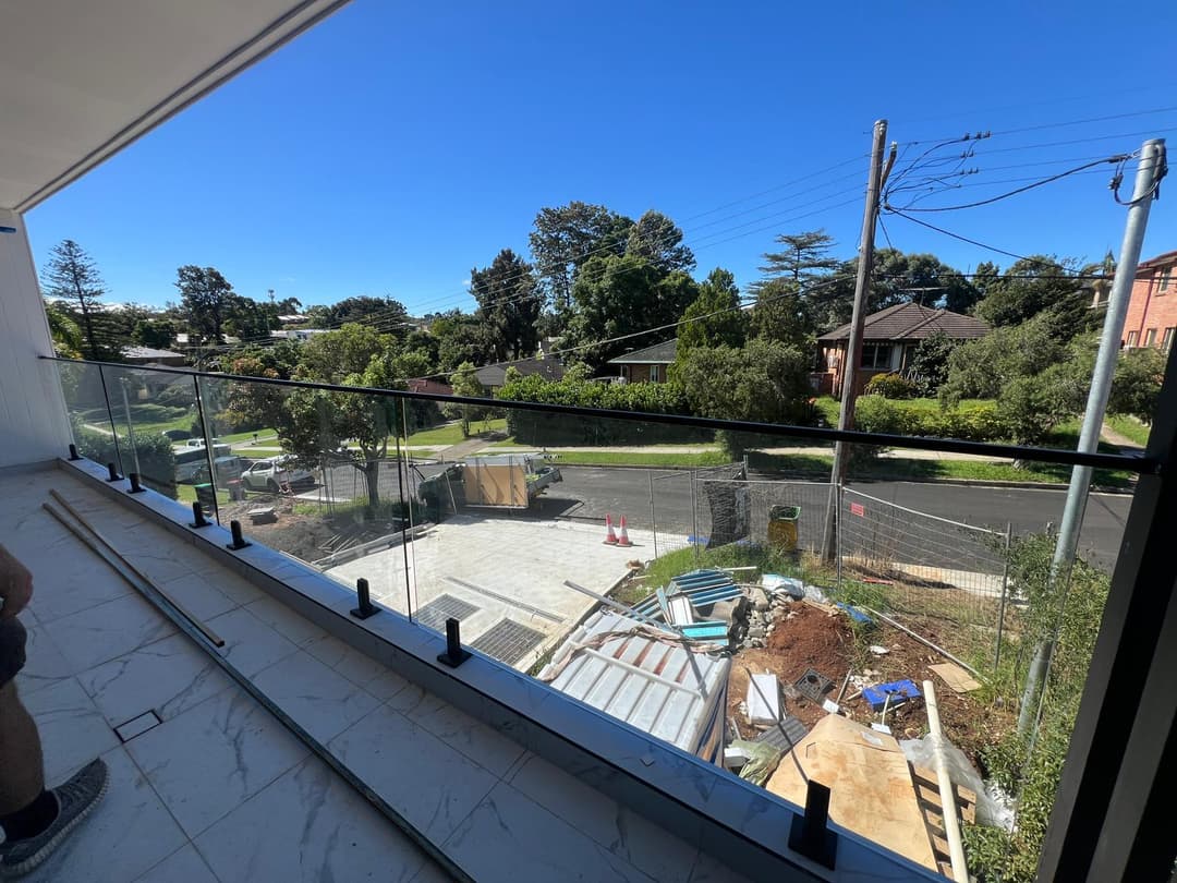 Frameless Glass Balustrade, New Build Balcony